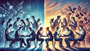 Efficient interconnection reshapes digital social interaction